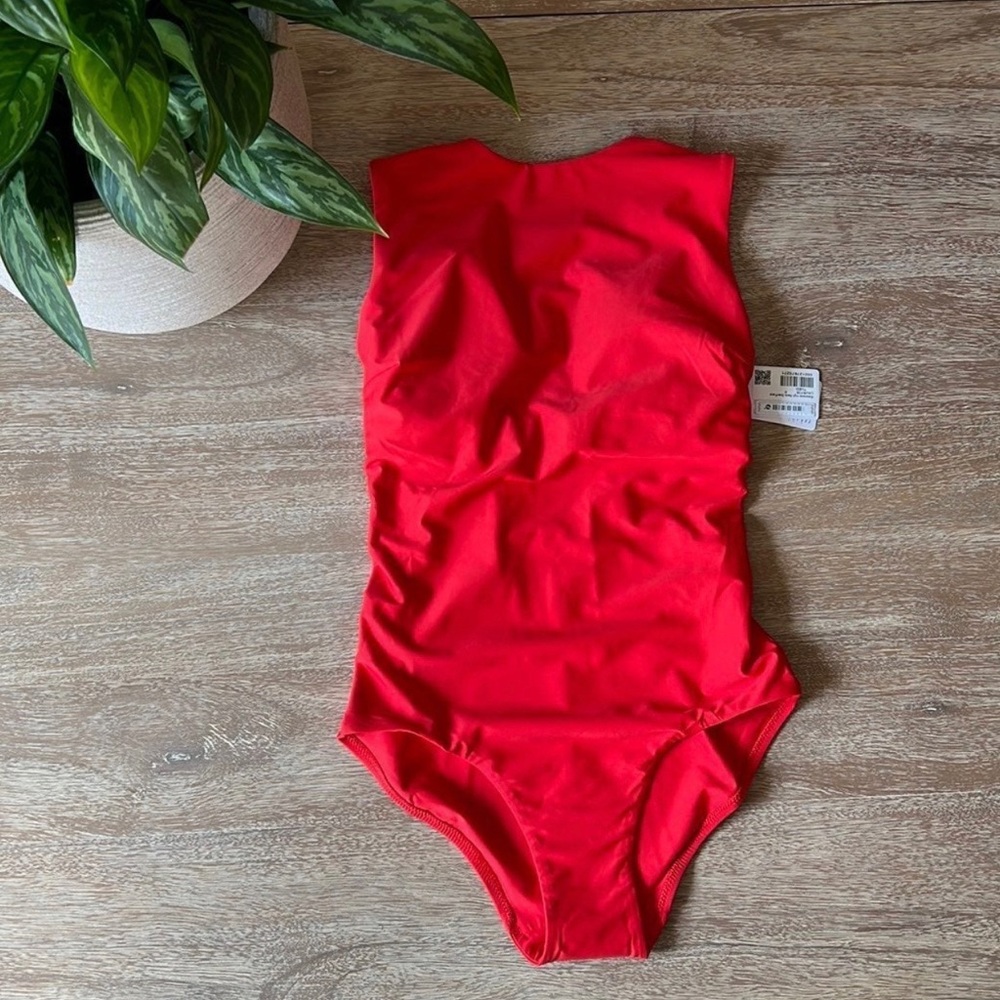 Lululemon Waterside High Neck One Piece True Red - Picture 2 of 8